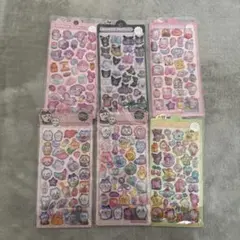 サンリオ・ちいかわボンボンドロップシール○まとめ売り6枚セット！