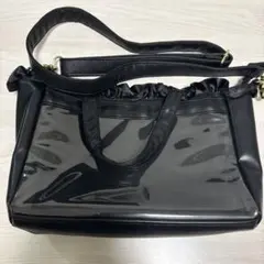 痛バ B5フェイクレザー2wayカスタマイズフリルトートバッグ