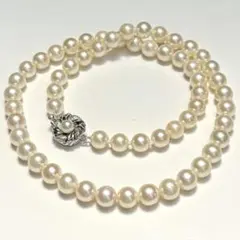 テリ強✨美品】 あこや真珠 ネックレス 6.5-6 パール アコヤ 本真珠⑥