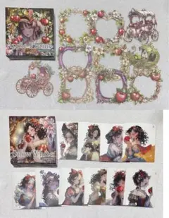 nene様　Snow Whiteステッカー➕Appleフレーム　おすそ分け