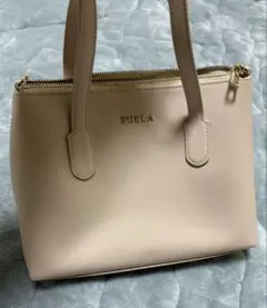 FURLA ベージュ ハンドバッグ