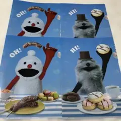 ローソン限定　パペットスンスン クリアファイル 2種 4枚