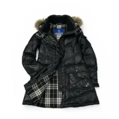 美品 BURBERRY BLUE LABEL ダウンコート レディースMブラック