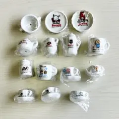 サンリオ ミニチュア 食器 14点 美品 バツ丸 ポチャッコ マイメロディ など
