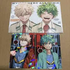 僕のヒーローアカデミア　ポストカード　ステッカー　爆豪勝己　緑谷出久　付録