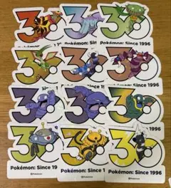 韓国限定】 ポケモン 30周年 ステッカー ミズゴロウ ヌマクロー