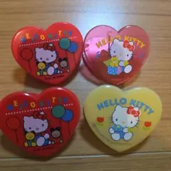 1987年 1989年 サンリオ ハローキティ ハートクリップ 4個セット