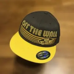 VANS OFF THE WALL キャップ 黒/黄色 210フィットのサムネイル