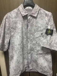 STONE ISLAND ゼブラカモ 半袖 ジップアップ シャツ M ワッペン - メルカリ
