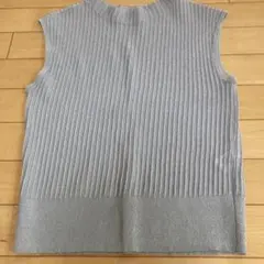 GREEN LABEL RELAXING シルバー ノースリーブニット