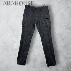 ABAHOUSE アバハウス　カーゴパンツ ダークグレー　洗える　メンズのサムネイル