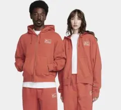 NIKE × stussy ジップパーカー ハバネロレッド Lサイズ