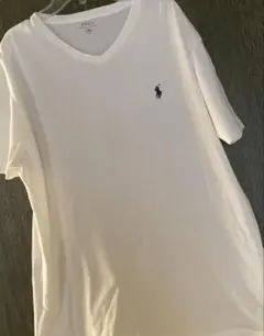Polo Ralph Lauren ホワイト Vネック Tシャツ M