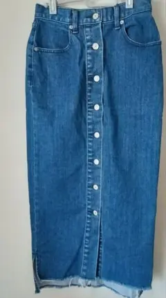 SLY JEANS デニムタイトスカート サイズ0 フロントボタン