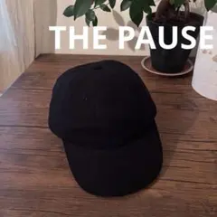 THE PAUSE☆ウィムガゼット リネン混 ローキャップ 黒 ブラック