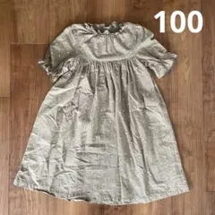 softcheese 花柄　半袖　ワンピース　100