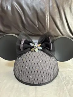 美品　ディズニー　ミニーちゃん　イヤーハット　パルパルーザ