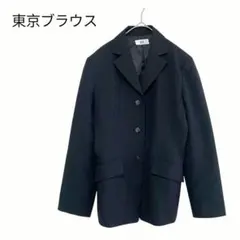 ノーカラー テーラードジャケット