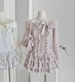 セットアップ　フリル　ピンク　ガーリー