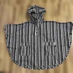 【COMME CA ISM】⭐️ストライプポンチョ80-100㎝