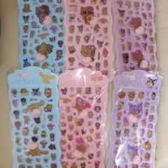 日焼けキティ　キャラクターシール　6シートセット　在庫ラストセール