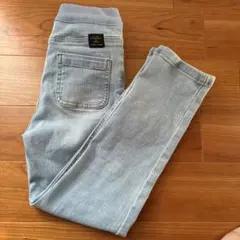 petit main ライトブルー デニムパンツ
