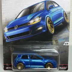 ホットウィール　ユーロスタイル　フォルクスワーゲン　ゴルフ　MK7 ブルー　青のサムネイル