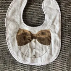 amabro スタイ ビブ フォーマル スーツ 蝶ネクタイ 白 オフホワイト