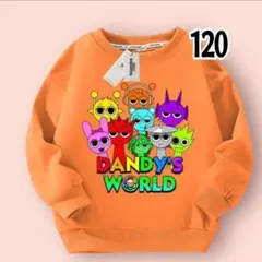キッズ 子供 トレーナー スプランキー スウェット 男の子女の子 オレンジ120