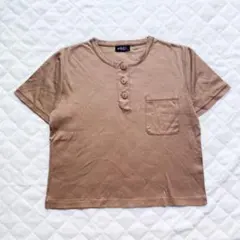 90s vintage Miss MARTI リブ ヘンリーネック Tシャツ