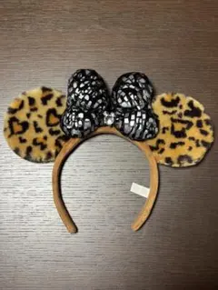 ヒョウ柄　ミニー　カチューシャ