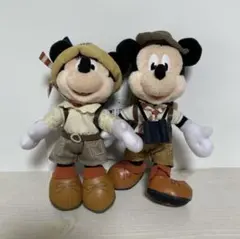 ディズニーランド41周年ミッキー&ミニー　ぬいぐるみバッジセット