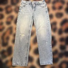 みいさん専用　ZARA ダメージ加工 ライトブルーデニム 13-14
