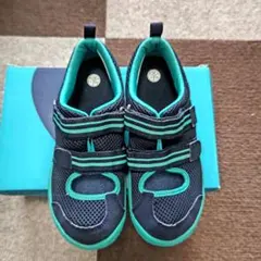 asics キッズサンダル 水陸両用 ネイビー/ターコイズ 21.5cm