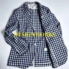 DESIGNWORKS メンズ　テーラード　ジャケット　48 ギンガムチェックのサムネイル
