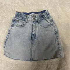 ZARA デニムスカート ライトブルー ミニ丈