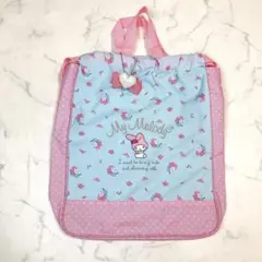 【極美品】マイメロディ ナップサック 手さげバッグ兼用 入学 サンリオ 体操服