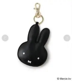 新品タグ付 ミッフィー BRUNA LEATHER チャーム ブラック