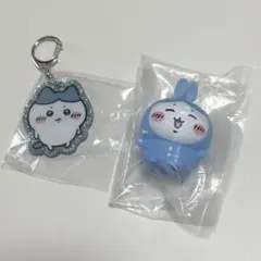 ハチワレ　ラメアクリルキーホルダー5 ソフビフィギュア4 うさぎなハチワレ