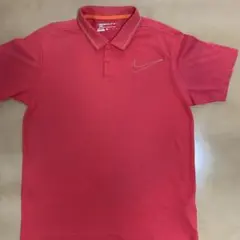 ナイキゴルフNike DRI-FIT レッド ポロシャツ XL