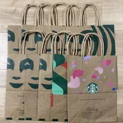 Starbucks クラフト紙バッグ 10枚セット 期間限定紙袋2枚含む