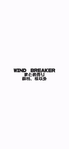 WIND BREAKER まとめ売り楡井 梶蓮 梅宮一 杉下京太郎 ウィンブレ