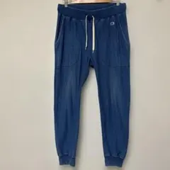 Champion Reverse Weave インディゴ　スウェットパンツ