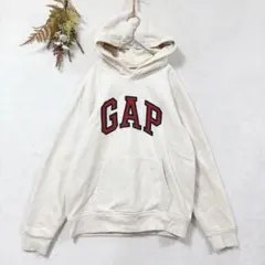 ギャップ GAP ビッグロゴ 刺繍 裏起毛 パーカー プルオーバー フーディー
