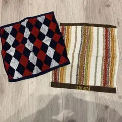 Kansai タオルセット ダイヤモンド・ストライプ　ハンドタオル