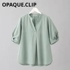 OPAQUE.CLIP レディース　スキッパーブラウス　　　オフィス　ブラウスのサムネイル