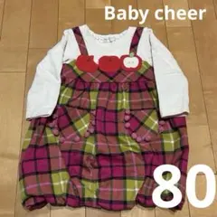 ベイビーチアー　りんごワンピース　80