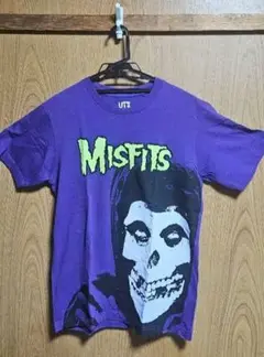 ユニクロ UT ミスフィッツ スカル Tシャツ パープル　Mサイズ