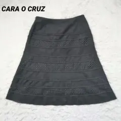CARA O CRUZ スカート カットワーク ドットのサムネイル