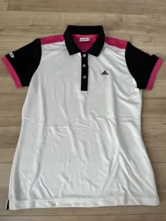 adidas ゴルフポロシャツ OT/XGホワイト/ピンク/ブラック